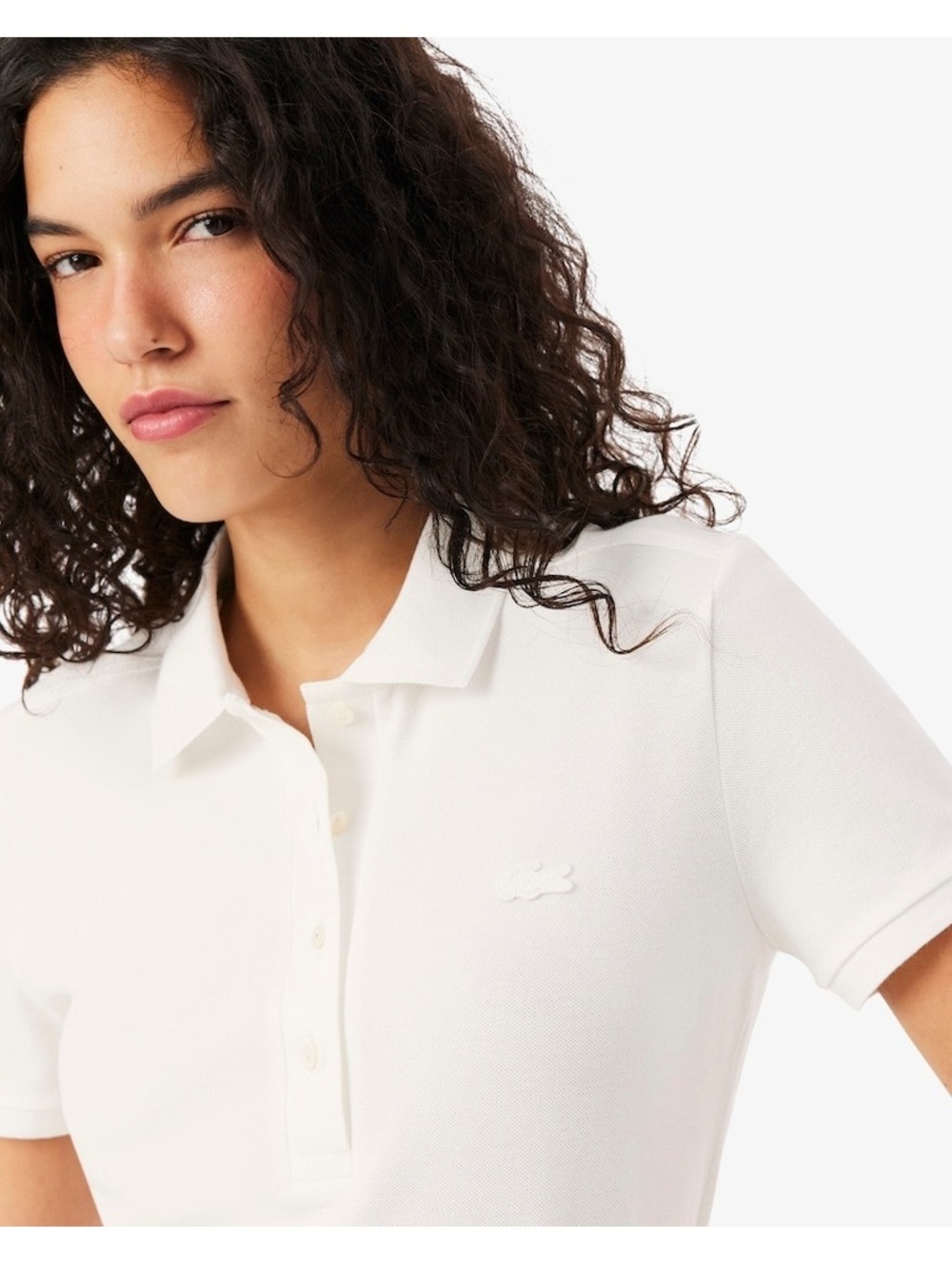 Women's L.12.D Slim Fit Stretch Mini Piqué Polo Size 34 - Picture 1 of 9